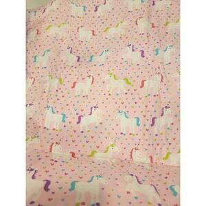Unicorn Horse Hearts Cotton Pink Fabric 3 Yards New Sewing Quilting